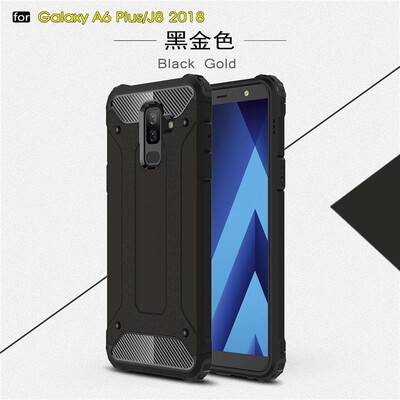 

Fivice Samsung Galaxy J8 2018 case Luxury Silicone Diamond Armor PC Hard Shell Phone Case