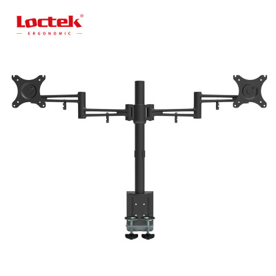 

Loctek D2D Dual Monitor Arm Desk Mount StandS Fits Most 10-27 inches Computer Monitor Clamping Supports 22 lbs per arm Full Motion Swing Lcd arm