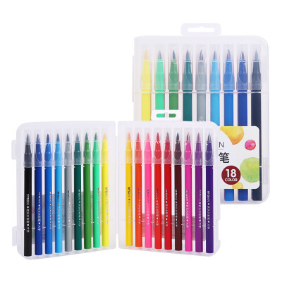 

Morning light M & G ACP92168 soft watercolor pen brush 18 color box