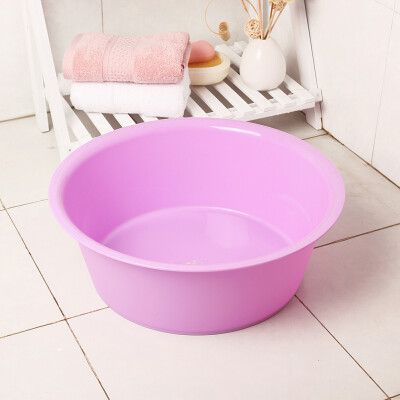 

【Jingdong Supermarket】 Sheng silk Shang Shang plastic wash basin rinse wash wash vegetables bowl blue 36cm 5204 3 only installed