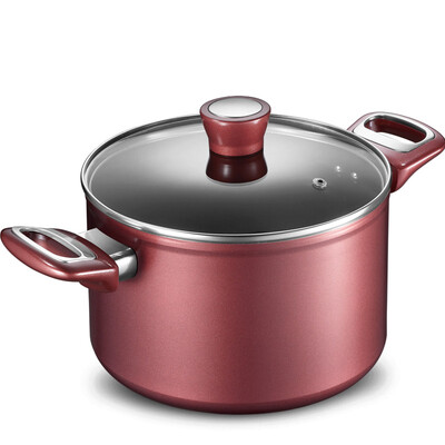 

Jingdong supermarket Ai Shida 22CM new non-stick multi-use complex soup pot TL22A1WG-C soup pot Induction Cooker Gas General wine red