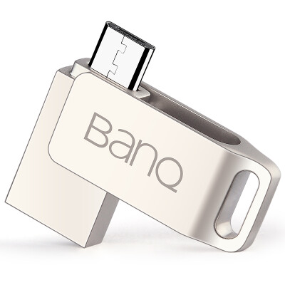 

banq T80 OTG мобильный телефон U диск 64G USB3.0 + Micro USB двойной интерфейс высокоскоростной вращающийся U диск мобильный телефон компьютер мини версия жемчужное серебро