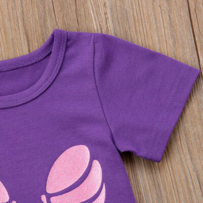 

Cute 0-3T Newborn Kids Baby Girl 2Pcs TopsScale Shorts Clothes Sunsuit Outfits
