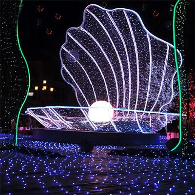 

White 200 LED Net Mesh Decorative Fairy Lights Twinkle Lighting Christmas Wedding Party US 110-240V