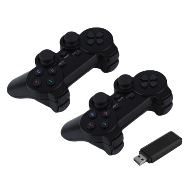 

2x 2.4G USB Wireless Dual Vibration Gamepad Controller Joystick For PC Laptop