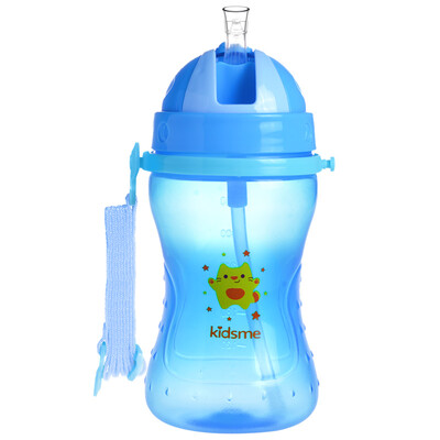 

Поцелуй меня (kidsme), ребенок не течет соломенной трубкой, переносной 360ML (синий)