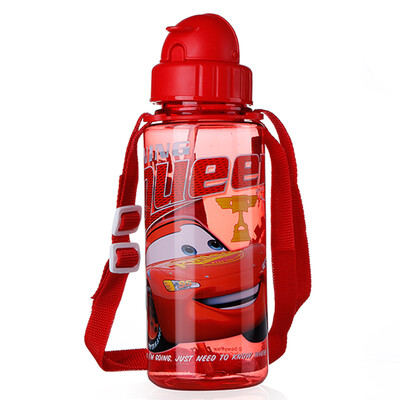 

Disney children&39s cups plastic straws leak-proof straps baby water bottle baby cups kettle baby drink cup 5550 red car