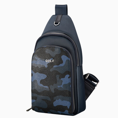 

Golf GOLF waterproof men's breasts large capacity shoulder diagonal package D578152 blue cloth