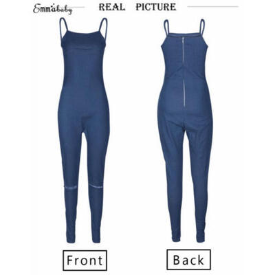 

Emambaby Womens Skinny Denim Jeans Long Pants Straps Jumpsuit Rompers Trousers
