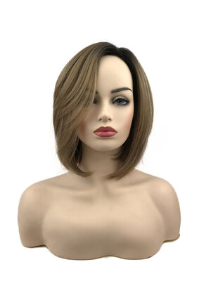 

StrongBeauty Short Brown Bob Wigs Synthetic Wigs Womens Wigs Natural Wigs