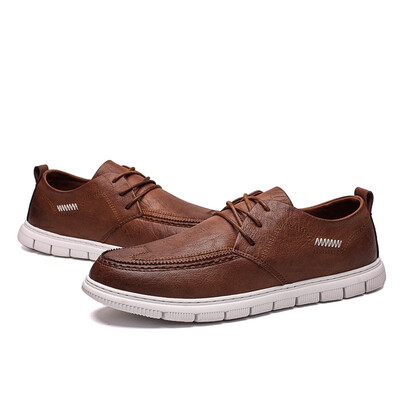 

In autumn the new mens soft-soled casual shoes are increased in the Korean version of British casual Joker social shoes