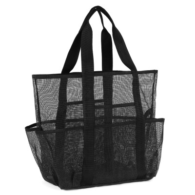 

Mesh Beach Bag Handbag Large Beach Bag Waterproof Beach Bag Shoulder Tote Bag with 8 Pockets