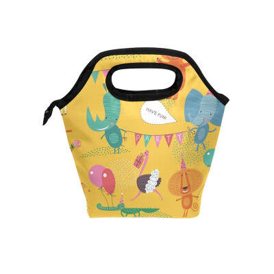 

Lunch Bag Tote Bag Forest Animals Travel Picnic Organizer Lunch Holder Handbags Lunch Bag Box for Office