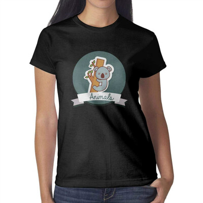 

Forest Animals Koala Bears Koala Shirts for Women Custom Attractive Women Cotton t Shirt