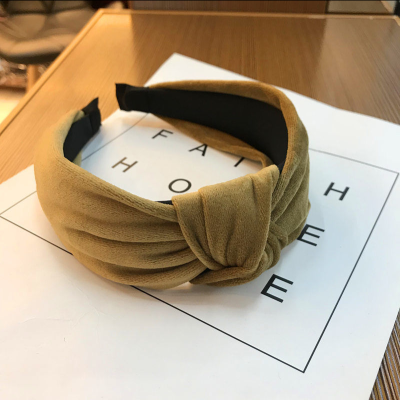 

Womens Headband Twist Hairband Bow Knot Cross Tie Velvet Headwrap Hair Band