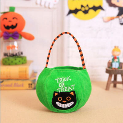 

Child Kids Handle Bag Candy Bag Handbag Halloween Holiday Party Favors 4Colors