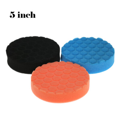 

3PCS Brand New 3" 80mm5" 125mm6" 150mm7" 180mm Car Polishing Sponge Pads Waxing Buffing Pad Foam Kit Set for Car Polisher Buffe