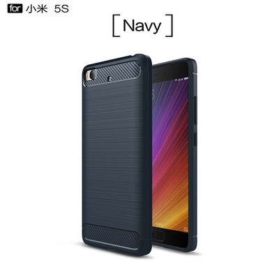 

Fivice Xiaomi Mi 5S case Luxury brushed carbon fiber TPU soft shell