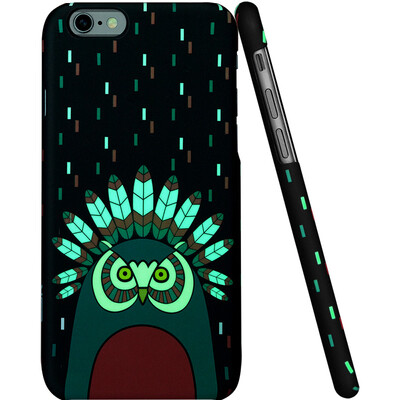 

Illustrator Apple iPhone6 ​​/ 6s Mobile Phone Case / Case 4.7 "Luminous Emboss Fall Protection Case Illustrator Series Indian Night Walker