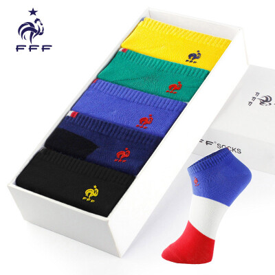 

Jingdong Supermarket FFF French cock man boat socks men sports&leisure fashion cotton socks solid color all 5 color gift box 4000