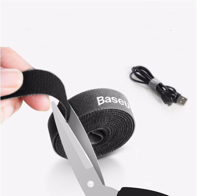 

Baseus Tie Line with Universal Cable with Cable Storage Fixed Finishing Winding with Cable Cotroller Velcro Adhesive Nylon