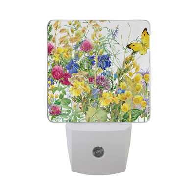 

ALAZA LED Night Light With Smart Dusk To Dawn SensorButterfly Plug In Night Light