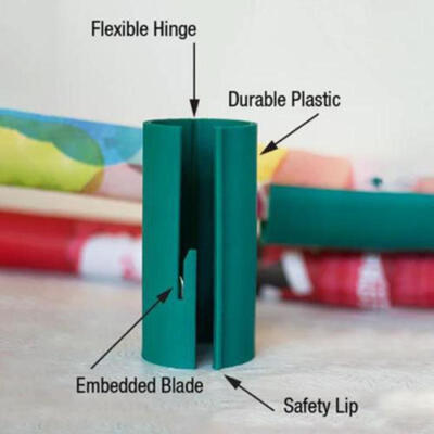 

Cutting Sliding Wrapping Paper Gift Roll Cutter Made Easy&Fun Toy