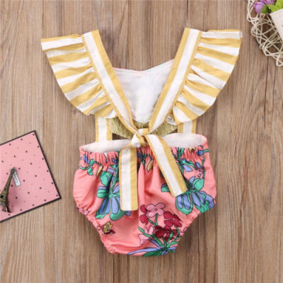 

Toddler Kid Baby Girls Unicorn Backless Romper Bodysuit Jumpsuit Outfits Clothes