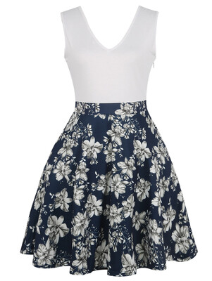

Floral Sleeveless Printed Dress