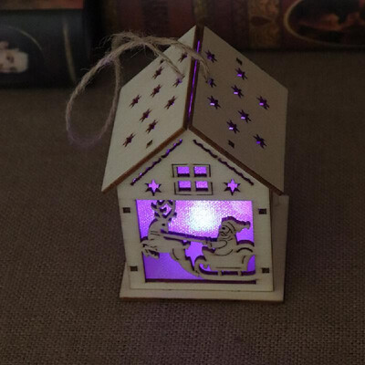 

Christmas Decorations Lighting Snow LED House Light Hotel Housing Bar Christmas Tree Decorations Pendant DIY Gift Window Display G