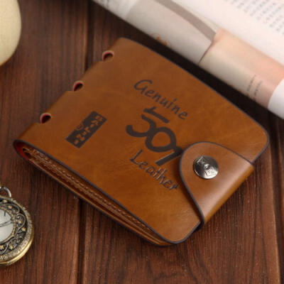 

MENS LUXURY SOFT QUALITY LEATHER WALLET CREDIT CARD HOLDER PURSE BROWN