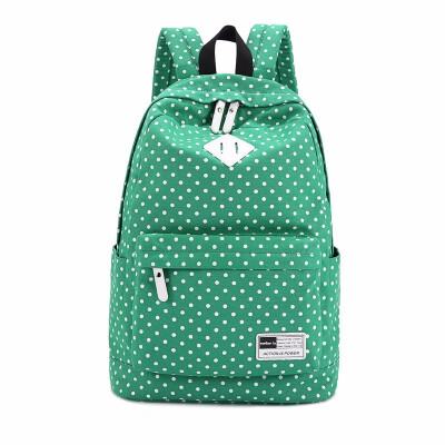 

Fashion Dot Printing Backpack for School Teenage Girls 156 Inch Laptop Schoolbag Canvas Backpacks for Women Large Capacity Bags