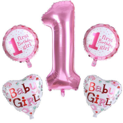 

5" Happy Birthday Foil Alphabet Letters Balloons Party Decor 5 pieces Baby