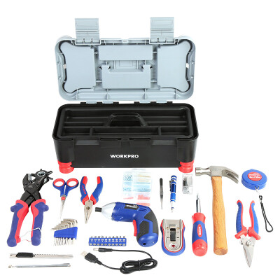 

WORKPRO W009076N 148PC Household Toolbox Tool Set Multi-function Toolbox Set Tool Set