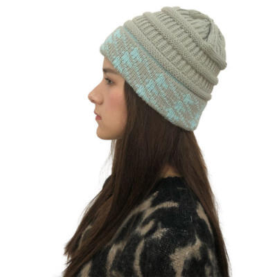 

Women Tail Messy Soft Beanie Bun Removable Hat Ponytail Stretchy Knitted Crochet