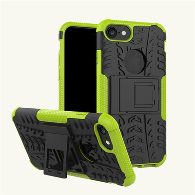

Fivice iPhone 78 Case TPU anti-fall tire pattern back clip bracket phone case
