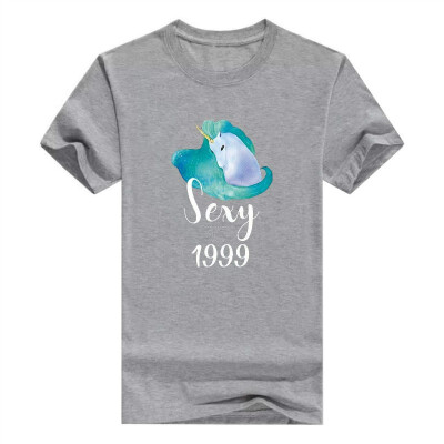 

19th Birthday Gift Unicorn Tshirt Sexy Since 1999 Tee