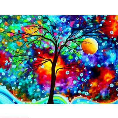 

UpperX 5D DIY diamond painting tree cross craft stitch full drill home wall decoration