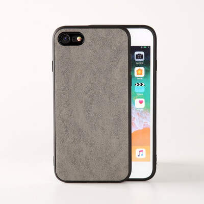 

Phone Cases For iPhone X Xs Max Cover Retro PU Leather Soft TPU Silicone Case For iPhone 6 6S Plus 7 8 Plus 7p 8p Shell