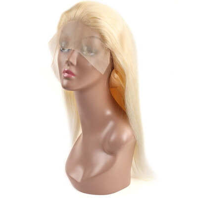 

Brazilian Straight Human Hair Wigs Blonde Color 613 Human Hair Lace Front Wigs Blonde Hair