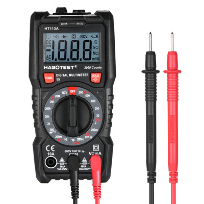

HABOTESE Digital Multimeter 2000 Counts Non Contact Multi Meter Voltmeter Ammeter Ohmmeter Measuring ACDC Voltage Current Resista