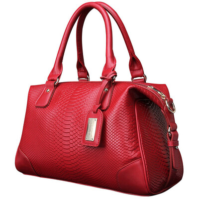 

Ke Lu Chi (CLUCI) new handbag Europe and the United States fashion wild shoulder bag Messenger bag female box box fish pattern bag C10831 wine red