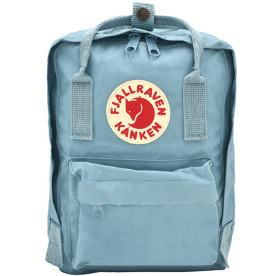 

Arctic Fox (Fjallraven) waterproof wear-resistant backpack simple fashion casual shoulder bag Kanken Mini 23561 501 sky blue 7L