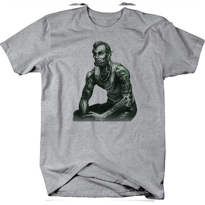 

Abraham Lincoln Tattooed Piercings Vintage Tattoo President Tshirt