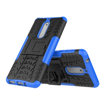 

Fivice Nokia 5 Case TPU anti-fall tire pattern back clip bracket phone case