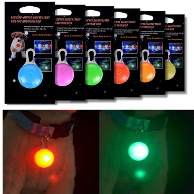 

KWB Dog Cat Pet Collar Light 6Pcs Waterproof LED Dog Collar Safety Night Walking Lights Keychain