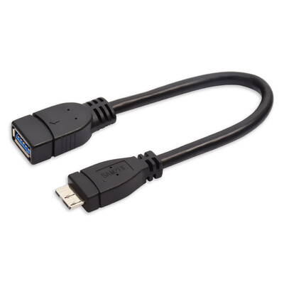 

Shanze SAMZHE OTG-030B USB30 ultra-high-speed data line AF Micro black 02 meters can be connected with the keyboard&mouse