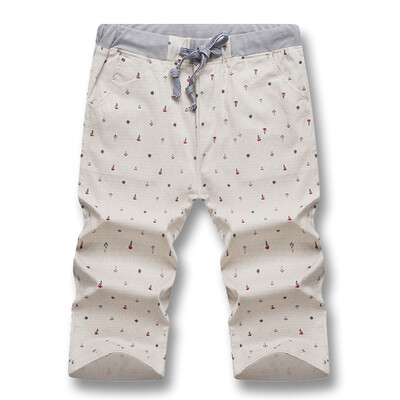 

Casual Men Summer Shorts Beach 2016 New Arrivals Men's Shorts Printed Plus Size  Light Blue Khaki Men Fashion Shorts Hot Sale