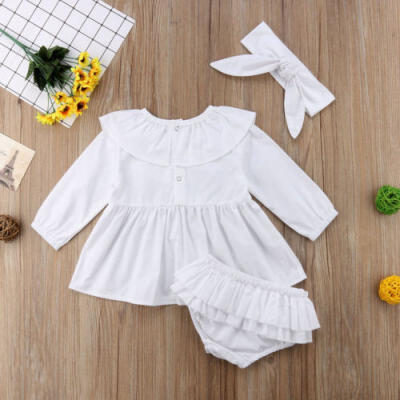 

Newborn Infant Baby Girls Princess Collar Skirt DressHarem Shorts Pants Clothes