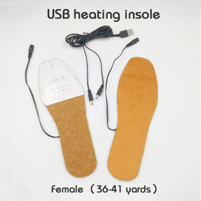 

USB Electric Powered Heated Insoles For Shoes Boots Keep Feet Warm Cuttable Size Winter Supplies